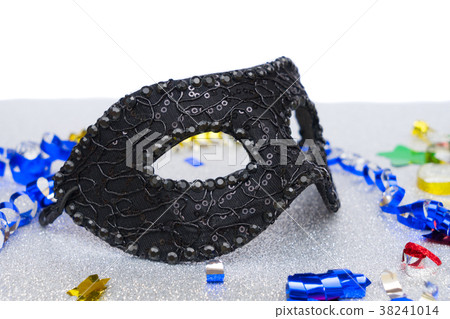 Mask with masquerade decorations 38241014