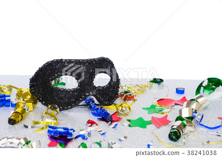 Mask with masquerade decorations Mask with masquerade decorations 38241038