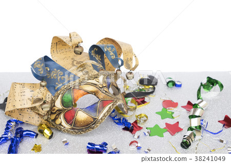 Mask with masquerade decorations Mask with masquerade decorations 38241049