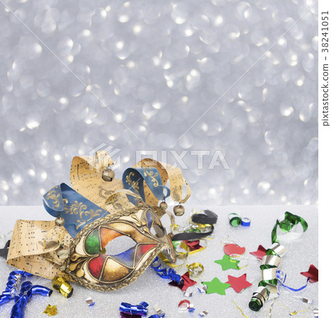 Mask with masquerade decorations Mask with masquerade decorations 38241051