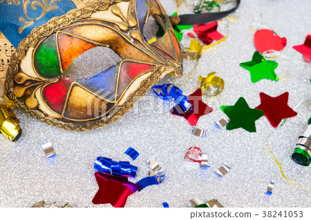 Mask with masquerade decorations Mask with masquerade decorations 38241053