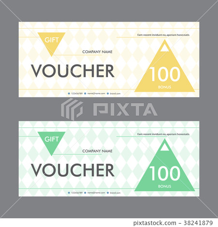 Template gift voucher with triangular elements Template gift voucher with triangular elements 38241879