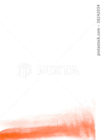 Card with pale red watercolor painting for design. 38242034