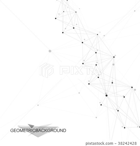 Geometric graphic background molecule and Geometric graphic background molecule and 38242428