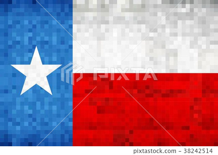 Abstract grunge mosaic flag of Texas Abstract grunge mosaic flag of Texas 38242514