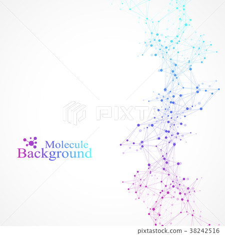 Geometric graphic background molecule and Geometric graphic background molecule and 38242516