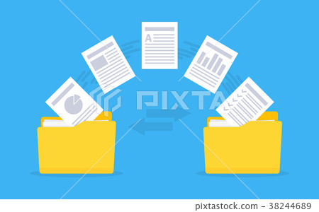 Files transfer. Copy files, data exchange, backup. 38244689
