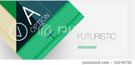 Minimalistic triangle modern banner design 38246782