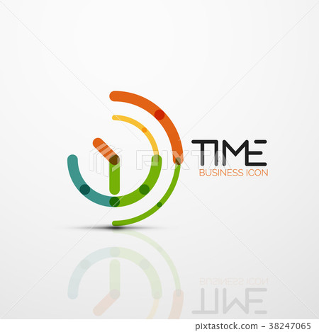 Vector abstract logo idea, time concept or clock Vector abstract logo idea, time concept or clock 38247065