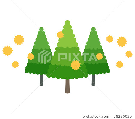 Trees and pollen - Stock Illustration [38250039] - PIXTA