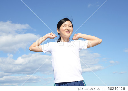 Relaxed woman Relaxed woman 38250426