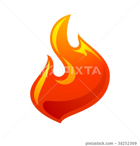 Fire flame 3d red icon - Stock Illustration [38252309] - PIXTA