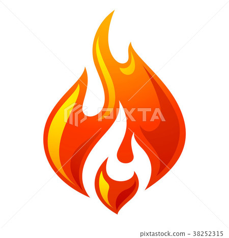 Fire flame 3d red icon - Stock Illustration [38252315] - PIXTA