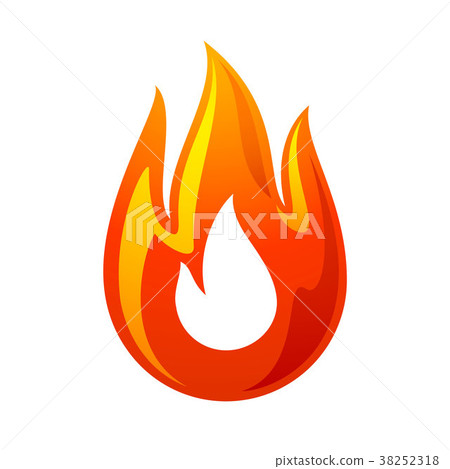 Fire flame 3d red icon - Stock Illustration [38252318] - PIXTA