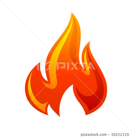 Fire flame 3d red icon - Stock Illustration [38252319] - PIXTA
