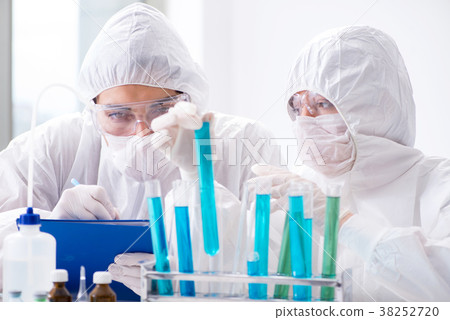 Two chemists working in the lab Two chemists working in the lab 38252720