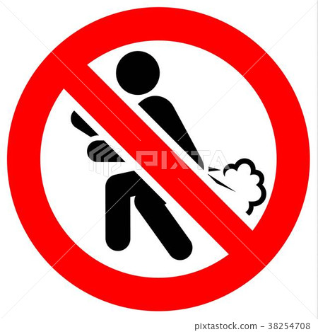 Prohibition red sign 38254708