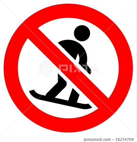 Prohibition red sign 38254709