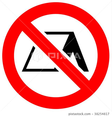 Prohibition red sign 38254817