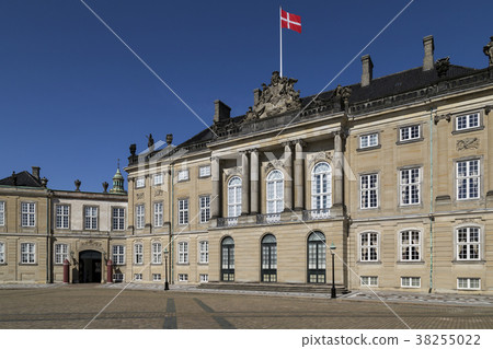 Amalienborg Palace - Copenhagen - Denmark. Amalienborg Palace - Copenhagen - Denmark. 38255022
