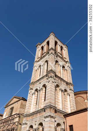 Bell Tower of Ferrara Cathedral - Italy Bell Tower of Ferrara Cathedral - Italy 38255302