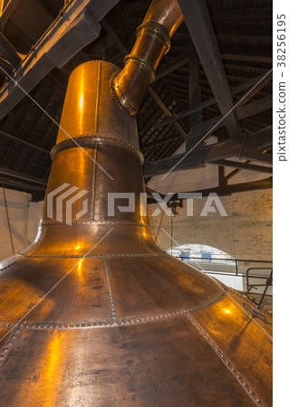 Irish Whisky Still in a Distillery - Ireland 38256195