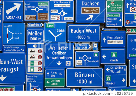 Swiss Road Signs 38256739