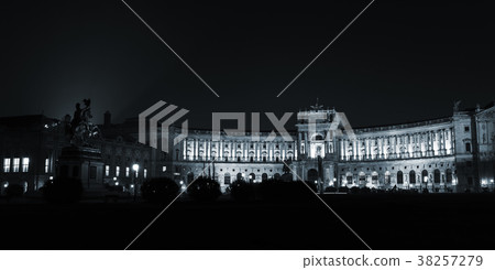 Austrian National Library building at night Austrian National Library building at night 38257279