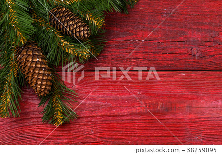 Christmas table place setting - red table with 38259095