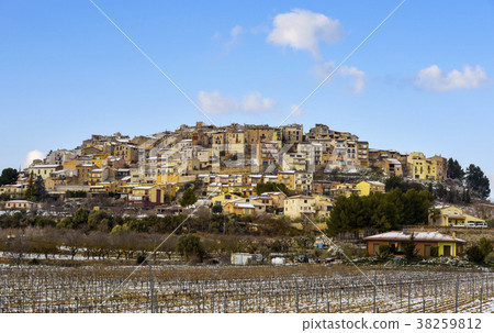 panoramic view of Horta de Sant Joan, Spain 38259812
