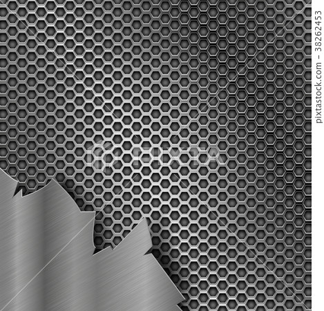 Metal perforated texture with torn iron element 38262453