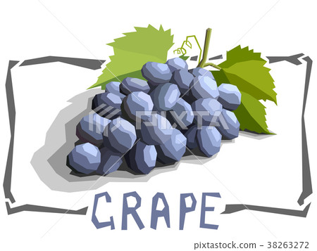 Simple illustration of grapes. Simple illustration of grapes. 38263272