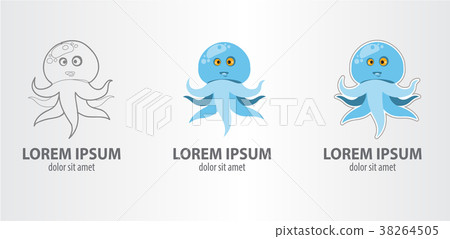 Blue octopus Blue octopus 38264505