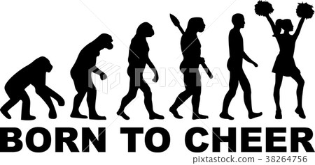 Cheerleader Evolution Born to Cheer Cheerleader Evolution Born to Cheer 38264756