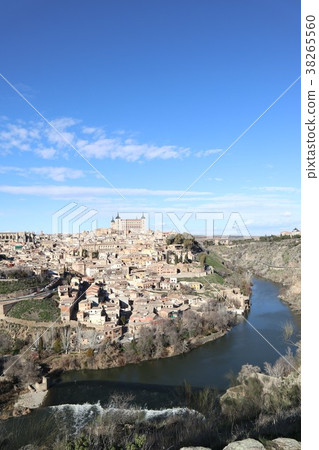 世界遺產西班牙老城托萊多垂直 38265560