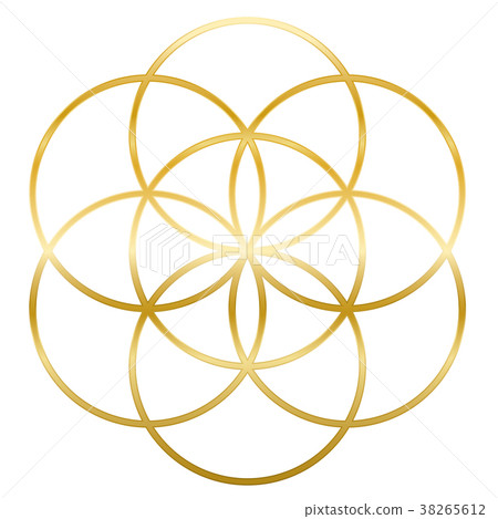 Golden Seed Of Life Flower Of Life 38265612