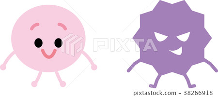 Immune and virus child illustration Immune and virus child illustration 38266918