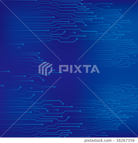 Image of computer circuit wiring land 38267356