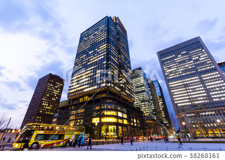 Tokyo Station Central entrance building city Night view 38268161
