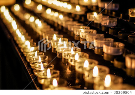 Warm church candle Warm church candle 38269804