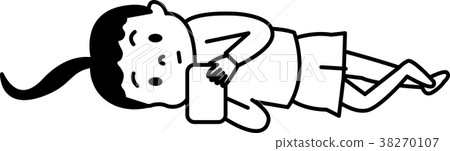 一個孩子的單色例證有壞態度的 38270107