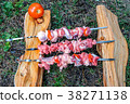 Preparing to make barbeque in the open air 38271138