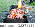 Preparing to make barbeque in the open air 38271139