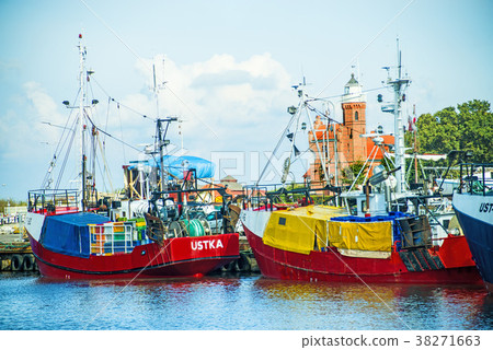 Fishing port of Ustka, Poland Fishing port of Ustka, Poland 38271663