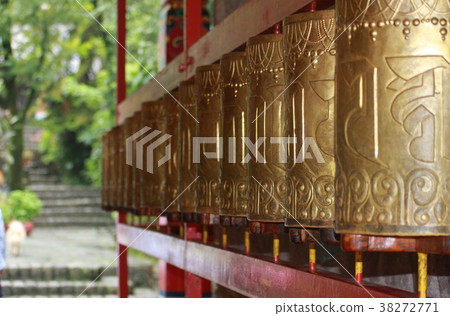 Tibetan Buddhist mani car Tibetan Buddhist mani car 38272771
