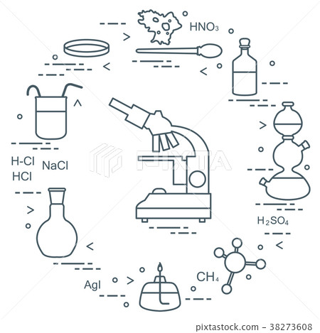 Chemistry scientific, education elements 38273608