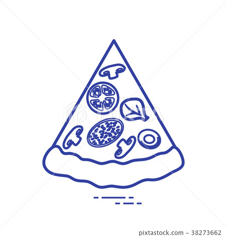 Delicious slice of pizza 38273662