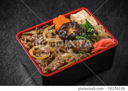Sukiyaki with Japanese beef Tasty sukiyaki Japanese cuisine 38276136