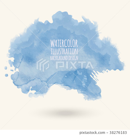 Abstract watercolor blob on white background. Abstract watercolor blob on white background. 38276183