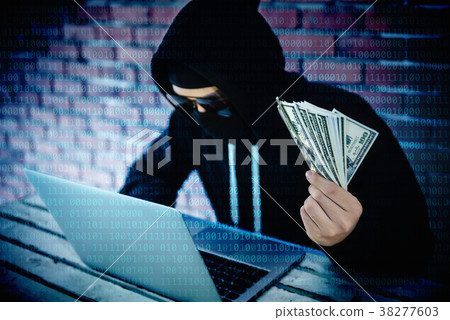 Computer hacker trying to accessing information Computer hacker trying to accessing information 38277603